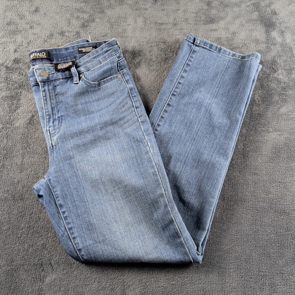 Buffalo David Bitton Alyssa High-Rise Straight Leg Stretch Denim Jean 4/27